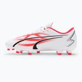 Men's football boots PUMA Ultra Play FG/AG puma white/puma black/fire orchid 10