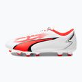 Men's football boots PUMA Ultra Play FG/AG puma white/puma black/fire orchid 11