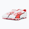 Men's football boots PUMA Ultra Play FG/AG puma white/puma black/fire orchid 12