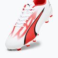 Men's football boots PUMA Ultra Play FG/AG puma white/puma black/fire orchid 14