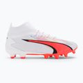 Men's football boots PUMA Ultra Pro FG/AG puma white/puma black/fire orchid 2