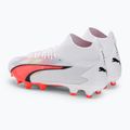 Men's football boots PUMA Ultra Pro FG/AG puma white/puma black/fire orchid 3