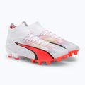 Men's football boots PUMA Ultra Pro FG/AG puma white/puma black/fire orchid 4