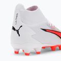 Men's football boots PUMA Ultra Pro FG/AG puma white/puma black/fire orchid 9