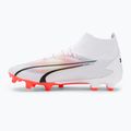 Men's football boots PUMA Ultra Pro FG/AG puma white/puma black/fire orchid 10