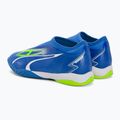 PUMA Ultra Match LL IT + Mid Jr children's football boots ultra blue/puma white/pro green 3