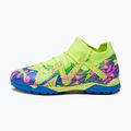 PUMA Future Match Energy TT + Mid Jr children's football boots ultra blue/yellow alert/luminous pink 11