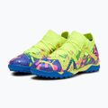 PUMA Future Match Energy TT + Mid Jr children's football boots ultra blue/yellow alert/luminous pink 13