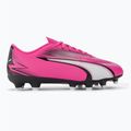 PUMA Ultra Play FG/AG Jr poison pink/puma white/puma black children's football boots 2