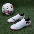 PUMA Future 7 Play FG/AG football boots puma white/puma black/poison pink 14