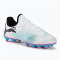 Children's football boots PUMA Future 7 Play FG/AG puma white/puma black/poison pink
