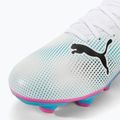 Children's football boots PUMA Future 7 Play FG/AG puma white/puma black/poison pink 7