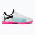 PUMA Future 7 Play IT children's football boots puma white/puma black/poison pink 2