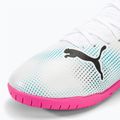 PUMA Future 7 Play IT children's football boots puma white/puma black/poison pink 7