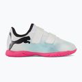 PUMA Future 7 Play IT V children's football boots puma white/puma black/poison pink 2