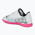 PUMA Future 7 Play IT V children's football boots puma white/puma black/poison pink 3