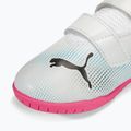 PUMA Future 7 Play IT V children's football boots puma white/puma black/poison pink 7