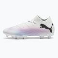 PUMA Future 7 Pro FG/AG Jr children's football boots puma white/puma black/poison pink 8