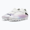 PUMA Future 7 Pro FG/AG Jr children's football boots puma white/puma black/poison pink 10