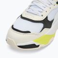 PUMA Trinity warm white/puma white/mineral gray/lime sheen shoes 7