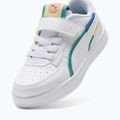 Children's shoes PUMA Caven 2.0 Ready, Set, Better AC+ PS puma white/cobalt glaze/sparkling green 8