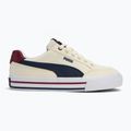 PUMA Court Classic Vulc FS children's shoes warm white/puma navy/sugared almond 2