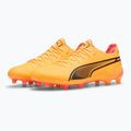 PUMA King Ultimate Fg/Ag sun stream/puma black/sunset glow football boots 10