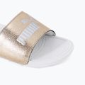 PUMA Cool Cat 2.0 Metallic Shine slides puma gold/puma silver/puma white 7