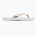 Women's PUMA Sandy Flip Metallic Shine flip flops puma white/puma gold 2
