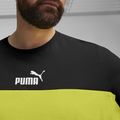 Men's PUMA ESS+ Block Tee puma black/lime sheen 5