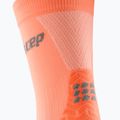 CEP Women's Compression Socks Ultralight Mid Cut coral/cream 4