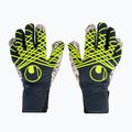 Goalkeeper glove uhlsport Prediction Supergrip + HN navy/white/fluo yellow