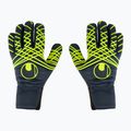 Uhlsport Prediction Absolutgrip HN Fit goalkeeper gloves navy/white/fluo yellow