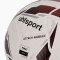 Uhlsport Attack Addglue football white/black/fluo red size 5 3