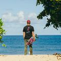 Surfskate skateboard Carver C7 Raw 31" JOB Blue Tiger 2022 Complete blue and pink C1013011140 10