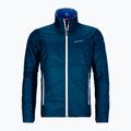Men's ORTOVOX Swisswool Piz Boval hybrid jacket blue reversible 6114100041 8