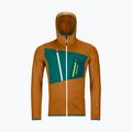 Men's trekking sweatshirt Ortovox Fleece Grid Hoody brown 87211 9