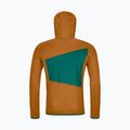 Men's trekking sweatshirt Ortovox Fleece Grid Hoody brown 87211 10