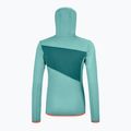 Women's ORTOVOX Fleece Grid Hoody Turquoise 8720100036 2