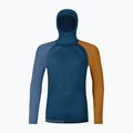 Men's ORTOVOX 120 Comp Light Thermal Longsleeve Hoody petrol blue