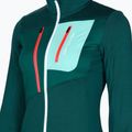 Women's trekking sweatshirt Ortovox Fleece Grid Hoody dark pacific 87201 3