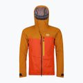 Men's skit jacket ORTOVOX 3L Ravine Shell hot orange