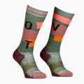 Women's ski socks ORTOVOX Freeride Long Socks Cozy wild herbs 6