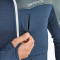 Men's ORTOVOX Fleece Light Grid Hooded deep ocean sweatshirt 4