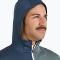 Men's ORTOVOX Fleece Light Grid Hooded deep ocean sweatshirt 5