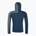Men's ORTOVOX Fleece Light Grid Hooded deep ocean sweatshirt 8