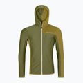Men's ORTOVOX Fleece Light Grid Hooded wild herbs sweatshirt