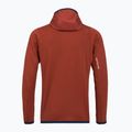 Men's ORTOVOX Fleece Grid Hoody clay orange sweatshirt 2