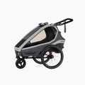 Qeridoo Kidgoo 1 single-seater bicycle trailer grey Q-KDG1-22-SG