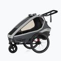 Qeridoo Kidgoo 2 two-seater bike trailer grey Q-KDG2-22-SG
